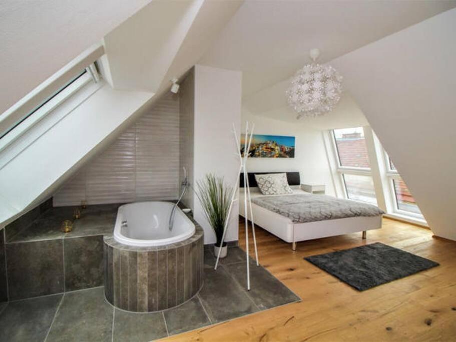 וינה Luxury 2-Floor Rooftop Apartment With Terrace In The City Center מראה חיצוני תמונה